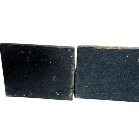 Antique Metal Book Ends George Martha Washington Silhouette 1930s Estate - Picture 11 of 11